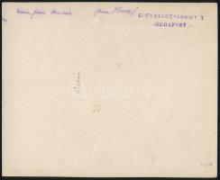 cca 1929 Palócok mise után, Kerny István (1879-1963) budapesti fotóművész hagyatékából pecséttel jel...