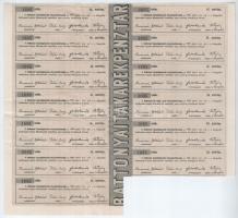 Battonya 1920. "Battonyai Takarékpénztár Részvény Társaság" részvénye 100Ft-ról szárazpecs...