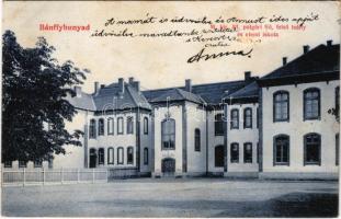 1907 Bánffyhunyad, Huedin; M. kir. állami polgári fiú, felső leány és elemi iskola / school (fl)