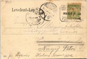 1904 Görgénysóakna, Görgény-Sóakna, Jabenita; gyógyterem, fürdő. Heiter Gg. fényképész felvétele / s...