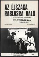 1968 ,,Az éjszaka rablásra való" című olasz film jelenetei és szereplői, 13 db vintage produkciós filmfotó, + hozzáadva egy szöveges kisplakátot, 18x24 cm
