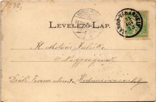 1902 Kolozsvár, Cluj; Nagy-Szamos folyó partja a malommal. Dunky Fivérek cs. és kir. udvari fényképé...