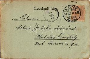 1899 (Vorläufer) Lugos, Lugoj; Görögkatolikus templom. Nemes Kálmán kiadása / Griech-Kath. Kirche / ...