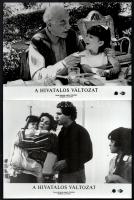 1985 ,,A hivatalos változat című argentin film jelenetei és szereplői, 8 db vintage produkciós filmfotó, 18x24 cm