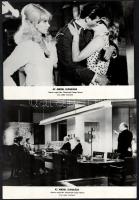 1968 ,,Az Angyal elrablása című angol film jelenetei és szereplői (köztük Roger Moor), 8 db vintage produkciós filmfotó, kisebb hibákkal,18x24 cm