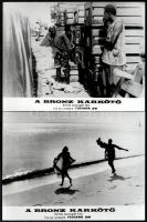 cca 1985 ,,A bronz karkötő című szenegáli film jelenetei és szereplői, 13 db vintage produkciós filmfotó, 18x24 cm