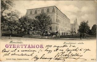 1900 Temesvár, Timisoara; Józsefvárosi zárda. Schmidt Edgar kiadása / nunnery, boarding school (EK)
