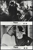 1980 ,,Popeye" című amerikai film jelenetei és szereplői, 5 db vintage produkciós filmfotó, kisebb hibákkal,18x24 cm