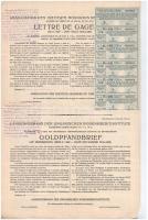 Budapest 1929. "Magyar Földhitelintézetek Országos Szövetsége" 35 éves, 7 1/2%-os aranyzál...