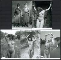 cca 1940 és 1980 között készült szolidan erotikus felvételek, ezekre a lányokra két csendőr is vigyá...