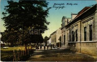 1913 Marosújvár, Uioara, Ocna Mures; Király utca / street