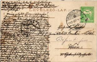 1913 Marosújvár, Uioara, Ocna Mures; Király utca / street