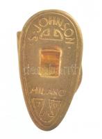 Olaszország DN "Casale F.B.C." zománcozott Br gomblyuk jelvény, hátlapon "S. Johnson,...
