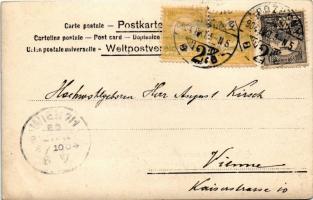 1904 Pozsony, Pressburg, Bratislava; Üdvözlet. Neffe J. kiadása / Greeting / Viele Grüsse (EK)