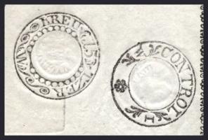 1826 Tűzbiztosíási kötvény Gróf alsó- és felsősurányi Sigray József (1768-1830) nagybirtokos főnemes...