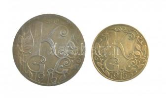 Ausztria / Freistadt hadifogolytábor 1915. 1h + 20h szükségpénz T:1-,2- 
Austria Freistadt POW camp...