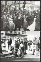 cca 1960-1980 Az 1918/19. évi forradalmak képeiről készült későbbi előhívások (közte katonák, fegyve...