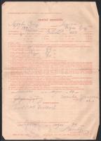 cca 1947-1965 Szarvas, 13 db mezőgazdasági témájú okmány, papírrégiség (cukorjegy, kirendelés, elszá...