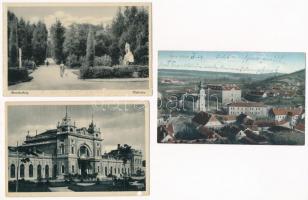 63 db VEGYES magyar város képeslap / 63 mixed Hungarian town-view postcards