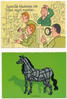 35 db MODERN humoros motívum képeslap / 35 modern humorous motive postcards