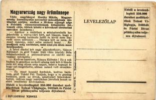 Felvidék visszacsatolásának emlékére. Áldott anyaföldünk visszajött... Vitéz Imrédy Béla, Gróf Telek...