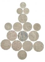 Ausztrália 1968-2005. 5c-50c (15xklf, közte 6db forgalmi emlékpénz) + Fidzsi-szigetek 1969. 20c Cu-Ni II. Erzsébet T:1--3 Australia 1968-2005. 5 Cents - 50 Cents (15xdiff, within 6pcs circulating commemorative coins) + Fiji 1969. 20 Cents Cu-Ni Elizabeth II C:AU-F