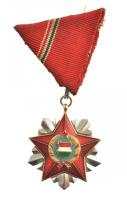 1966. "Szocialista Hazáért Érdemrend" zománcozott Br kitüntetés mellszalaggal T:2 patina, kopott zománc NMK 711