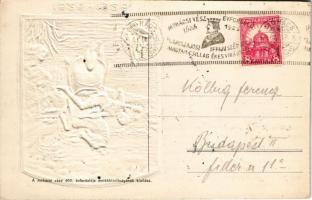 1526-1926 Mohácsi vész 400. évfordulójának dombornyomott emléklapja. A mohácsi síkon építendő Fogada...