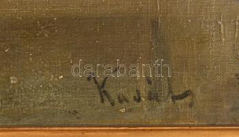 Kováts jelzéssel, XX. sz első felében működött magyar festő: Csendélet. Olaj, vászon. Korabeli, deko...
