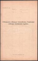 1929 Előterjesztés a Budapest Székesfőváros Vízműveinél szükséges beruházások ügyében 36p.