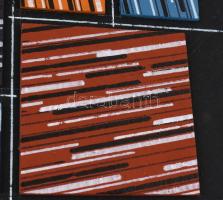 Matzon Ákos (1945-): Forgató F, 2020-21. Akril, vászon, fa. Relief. Jelezve jobbra lent. Hátoldalán ...