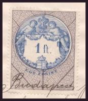 1896 Kammermayer Károly (1829-1897) budapesti polgármester aláírt igazolása Sigray János fővárosi mé...