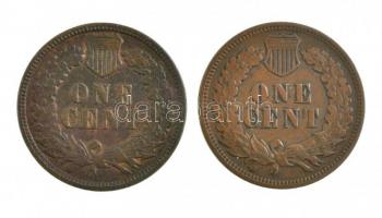 Amerikai Egyesült Államok 1901. 1c bronz Indián fej + 1905. 1c bronz Indián fej T:2,2-  USA 1901. 1 Cent bronze Indian head + 1905. 1 Cent bronze Indian head C:XF,VF