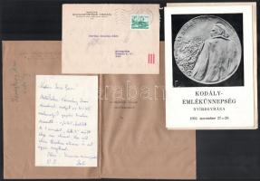 1982 Keresztury Dezső (1904-1996) Széchenyi-díjas író, költő, irodalomtörténész Kodály-emlékünnepség...