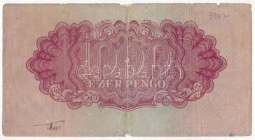 1944. 1000P "A Vörös Hadsereg Parancsnoksága" "OA 045773" T:III- szakadások ment...