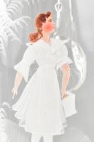 Zománcfestett szakítottüveg kancsó, kopott, m:29cm