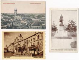 15 db főleg RÉGI történelmi magyar város képeslap vegyes minőségben / 15 mostly pre-1945 historical Hungarian town-view postcards in mixed quality