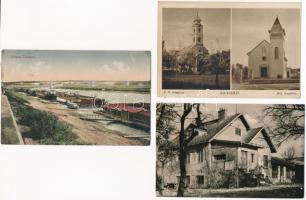 15 db főleg RÉGI történelmi magyar város képeslap vegyes minőségben / 15 mostly pre-1945 historical ...