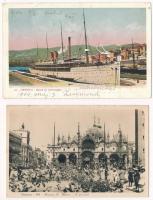 16 db főleg RÉGI olasz város képeslap vegyes minőségben / 16 mostly pre-1945 Italian town-view postc...