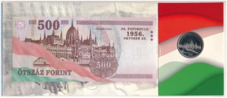 2006. 50Ft Cu-Ni "1956-os forradalom" első napi veret + 500Ft alacsony sorszámú "EB 0...