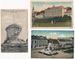 8 db RÉGI erdélyi város képeslap vegyes minőségben / 8 pre-1945 Transylvanian town-view postcards in mixed quality