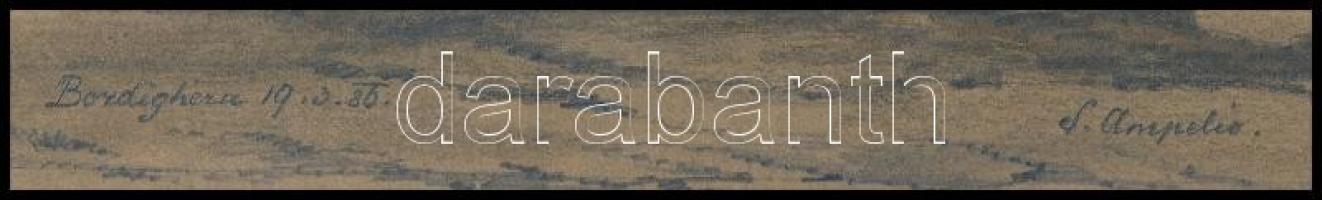 S Ampelio jelzéssel, feltehetően a XX. sz. elején működött olasz művész: Bordighera (Olaszország). C...