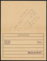 cca 1920 Meghívó az Egyesült Keresztény Nemzeti Liga IX. ker. Osztálya második kultúrestjére