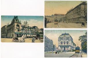 Szeged - 9 db régi képeslap vegyes minőségben