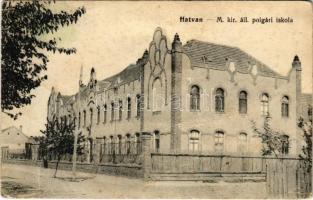 1915 Hatvan, M. kir. állami polgári iskola (fa)