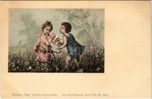 Gyerekek / Children. Theo. Stroefers Kunstverlag Künstler-Postkarte Serie VIII. Nr. 534. litho