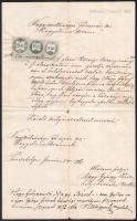 1863 Pincehely, kérelem házassági engedélyhez 25+6+5 kr okmánybélyeggel