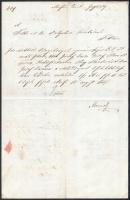 1857 Ménfő, több személynek szóló kifizetésekről szóló okmány
