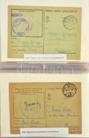47 db II. világháborús munkaszolgálatos küldemény + 1 menekültkutató lap Oroszországban eltűnt munkaszolgálatosról