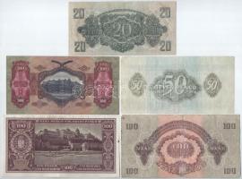 1930. 100P csillagos sorszám + 1944. 20P + 50P + 100P "A Vöröshadsereg Parancsnoksága" + 1...